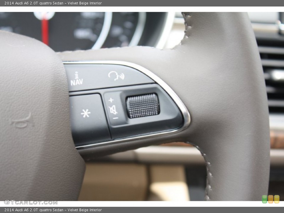 Velvet Beige Interior Controls for the 2014 Audi A6 2.0T quattro Sedan #83781745