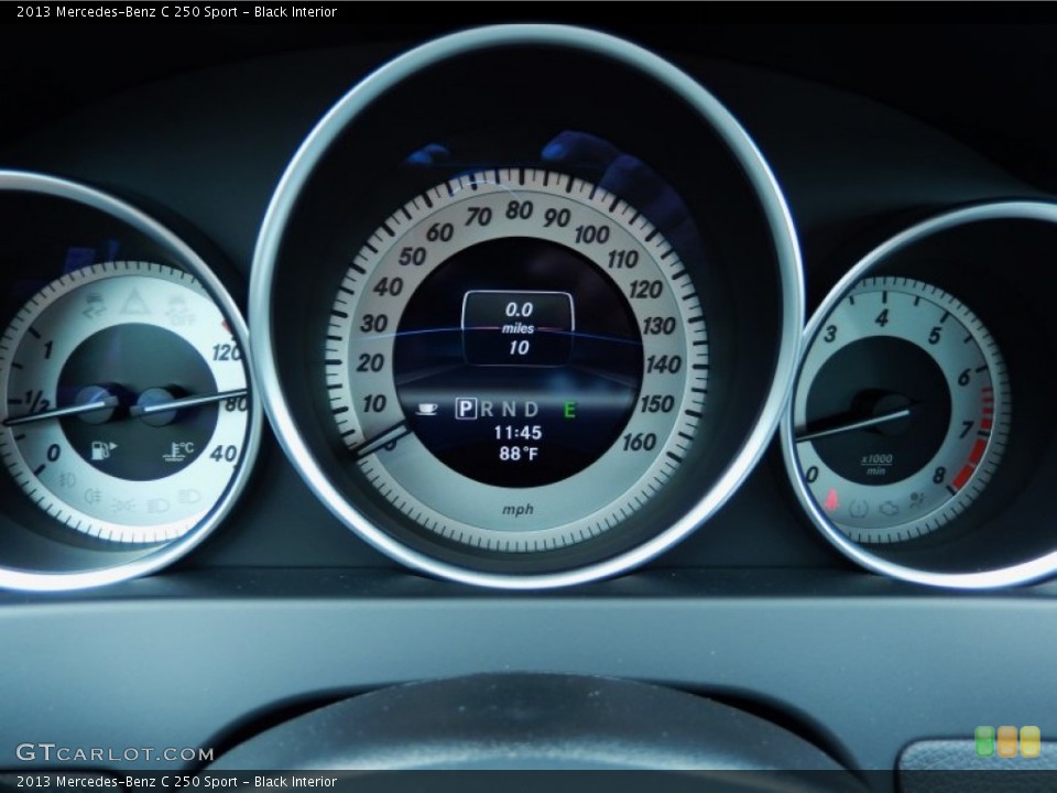 Black Interior Gauges for the 2013 Mercedes-Benz C 250 Sport #83781814