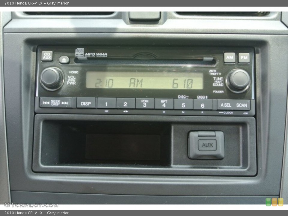 Gray Interior Audio System for the 2010 Honda CR-V LX #83782036