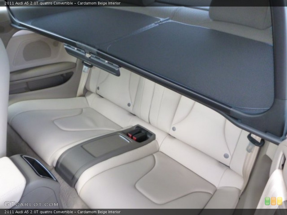 Cardamom Beige Interior Rear Seat for the 2011 Audi A5 2.0T quattro Convertible #83782039