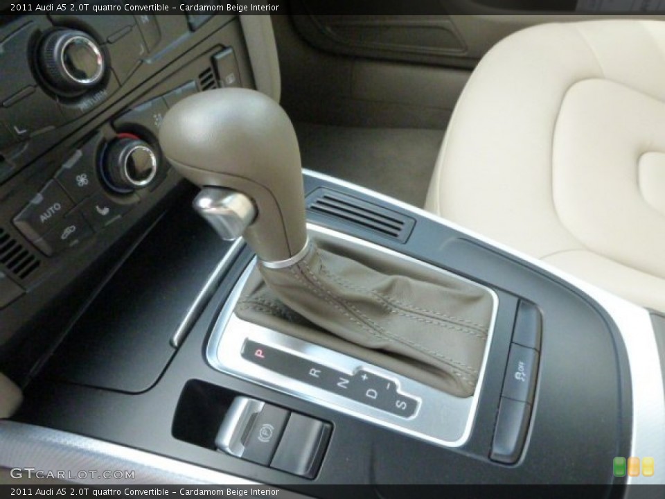 Cardamom Beige Interior Transmission for the 2011 Audi A5 2.0T quattro Convertible #83782141