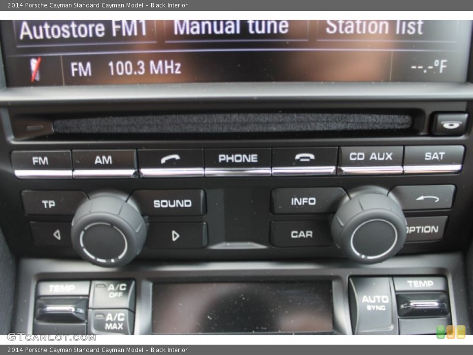 Black Interior Controls for the 2014 Porsche Cayman  #83782378