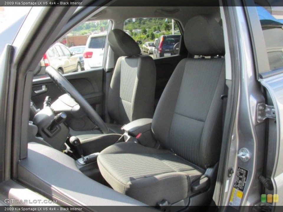 Black Interior Front Seat for the 2009 Kia Sportage LX V6 4x4 #83782465