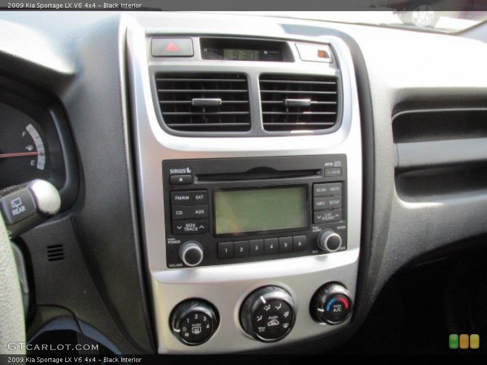 Black Interior Controls for the 2009 Kia Sportage LX V6 4x4 #83782513