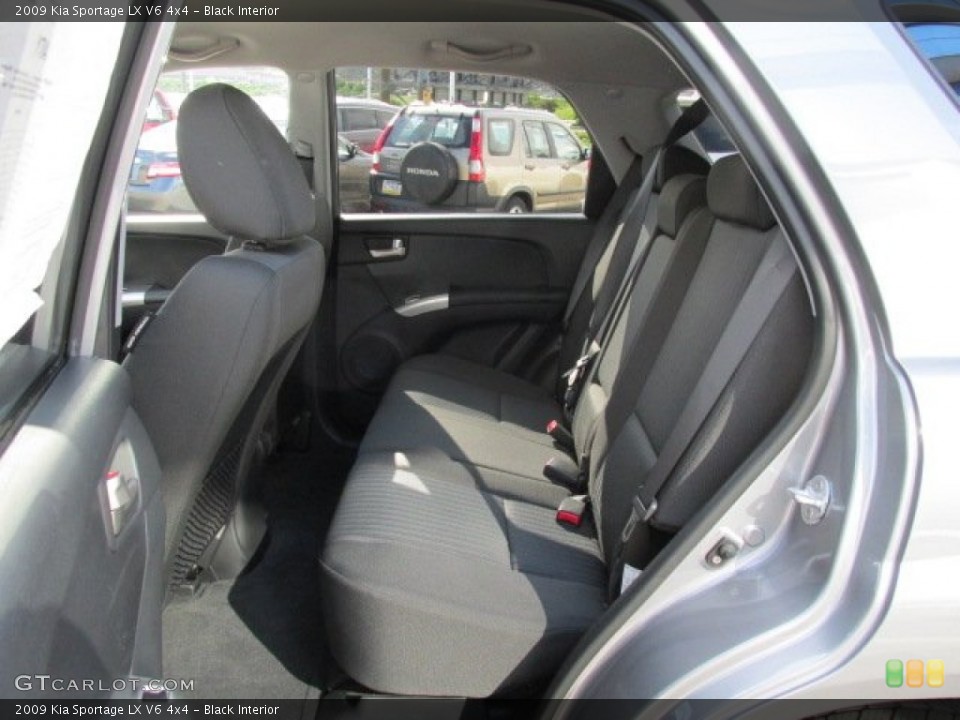 Black Interior Rear Seat for the 2009 Kia Sportage LX V6 4x4 #83782610