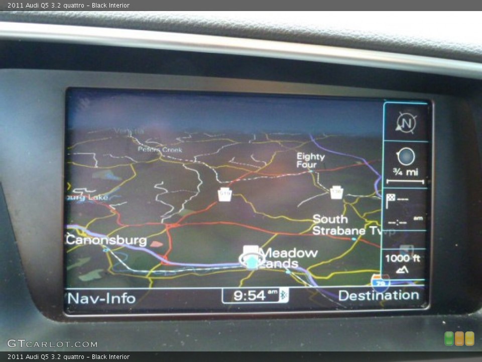 Black Interior Navigation for the 2011 Audi Q5 3.2 quattro #83783506