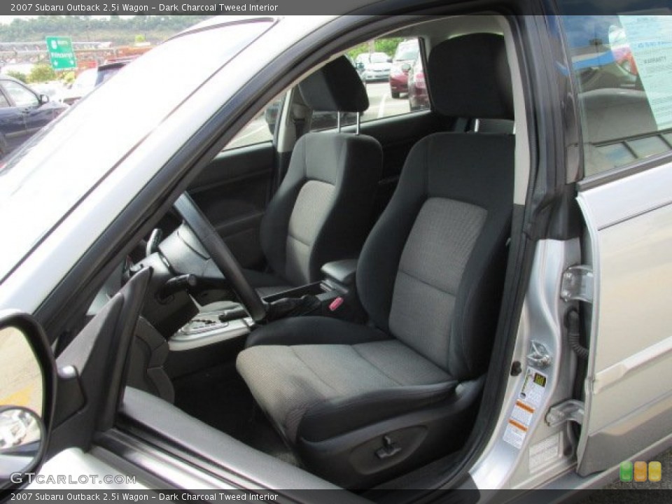 Dark Charcoal Tweed 2007 Subaru Outback Interiors