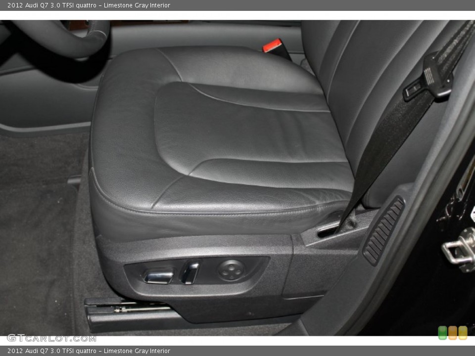 Limestone Gray 2012 Audi Q7 Interiors