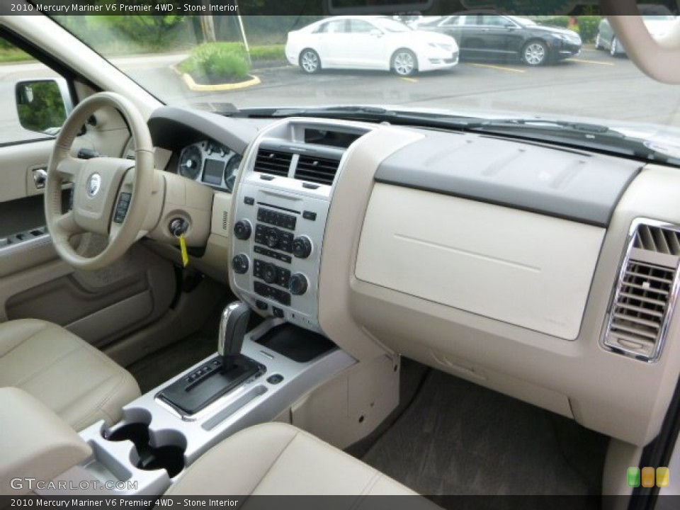 Stone Interior Dashboard for the 2010 Mercury Mariner V6 Premier 4WD #83789023