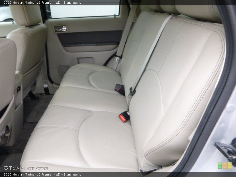 Stone Interior Rear Seat for the 2010 Mercury Mariner V6 Premier 4WD #83789119