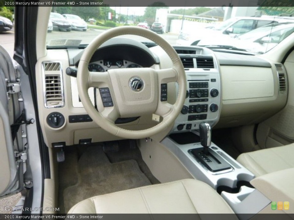 Stone Interior Prime Interior for the 2010 Mercury Mariner V6 Premier 4WD #83789140