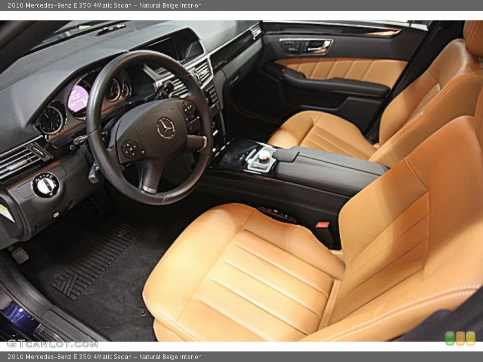 Natural Beige Interior Prime Interior for the 2010 Mercedes-Benz E 350 4Matic Sedan #83789683