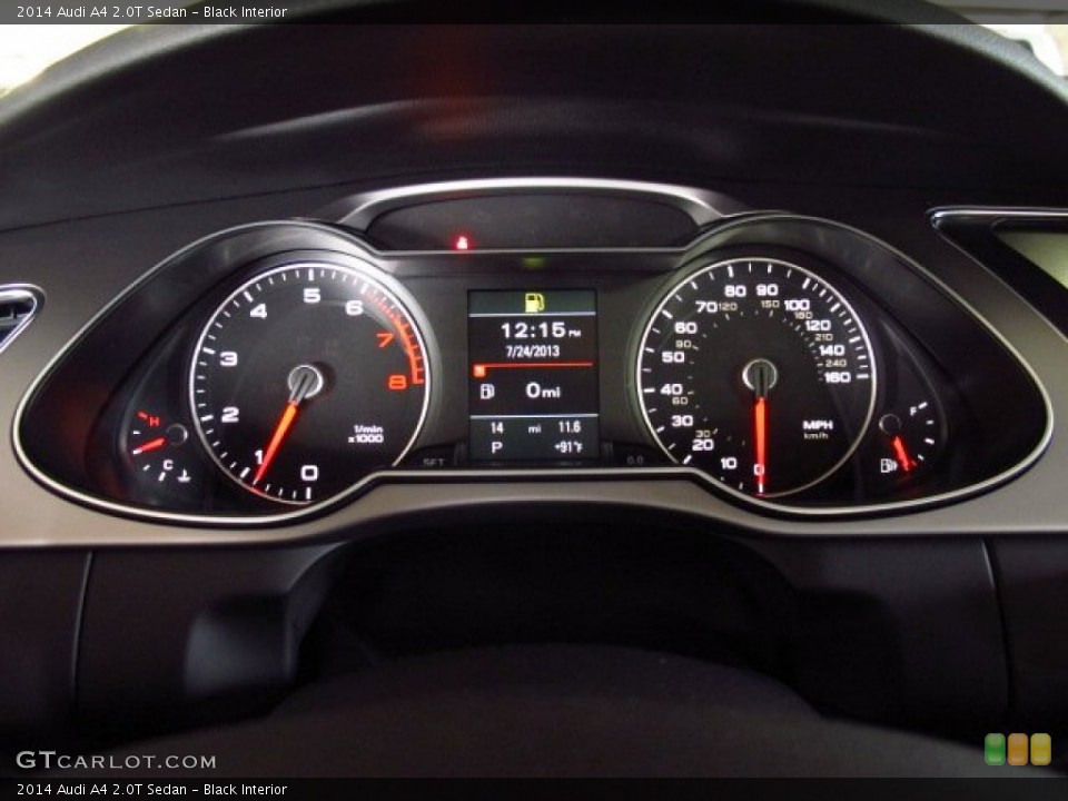 Black Interior Gauges for the 2014 Audi A4 2.0T Sedan #83795086