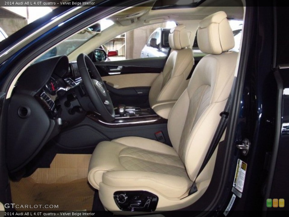 Velvet Beige Interior Photo for the 2014 Audi A8 L 4.0T quattro #83795431