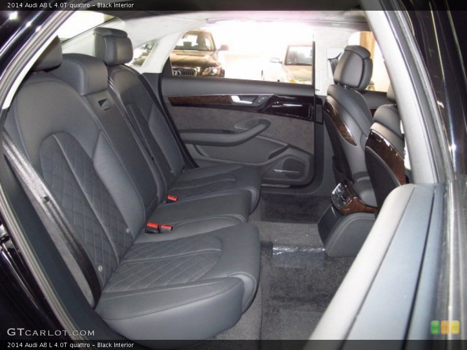 Black Interior Rear Seat for the 2014 Audi A8 L 4.0T quattro #83797168