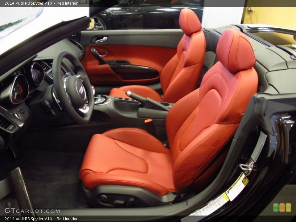 Red Interior Front Seat for the 2014 Audi R8 Spyder V10 #83797789