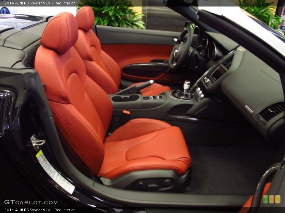 Red Interior Front Seat for the 2014 Audi R8 Spyder V10 #83797912