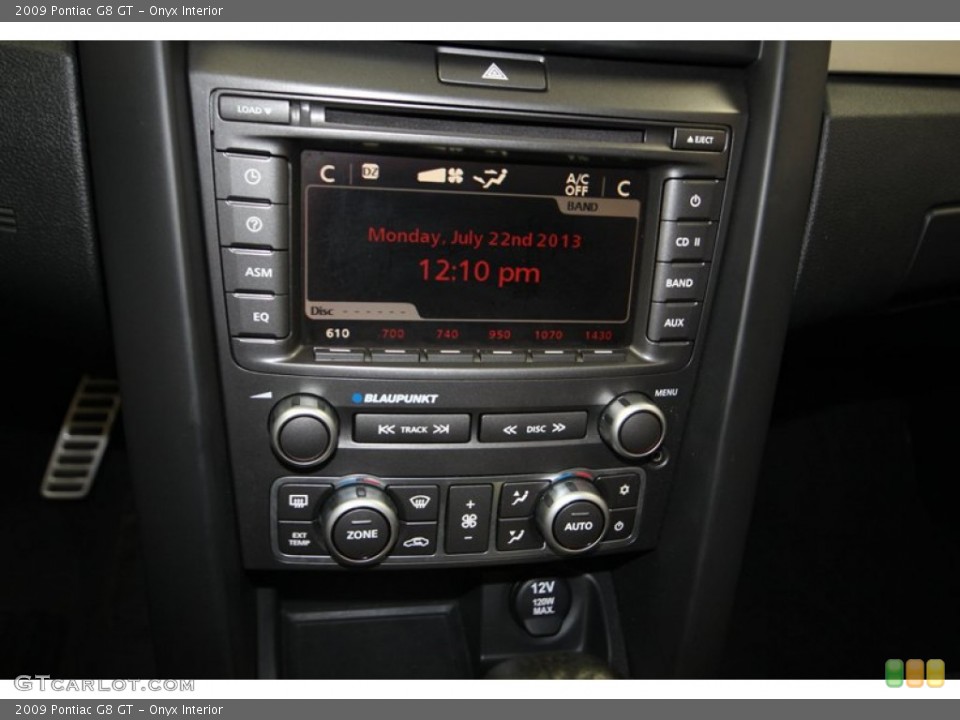 Onyx Interior Controls for the 2009 Pontiac G8 GT #83797969