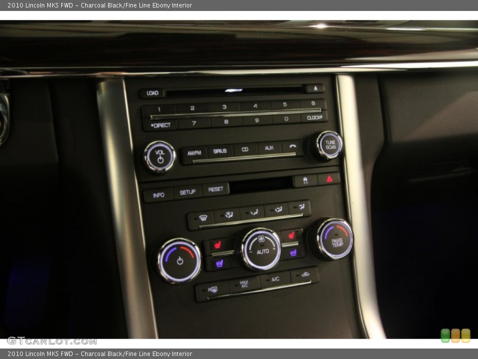 Charcoal Black/Fine Line Ebony Interior Controls for the 2010 Lincoln MKS FWD #83798230