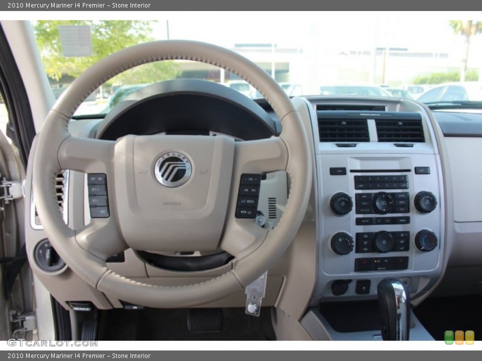 Stone Interior Steering Wheel for the 2010 Mercury Mariner I4 Premier #83798941