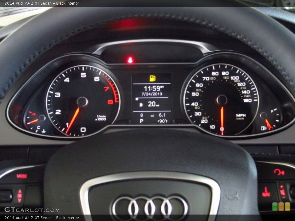 Black Interior Gauges for the 2014 Audi A4 2.0T Sedan #83799468