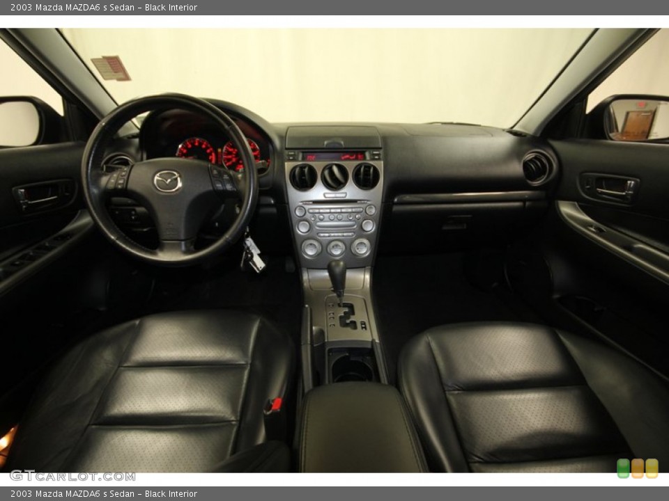Black Interior Dashboard for the 2003 Mazda MAZDA6 s Sedan #83799610