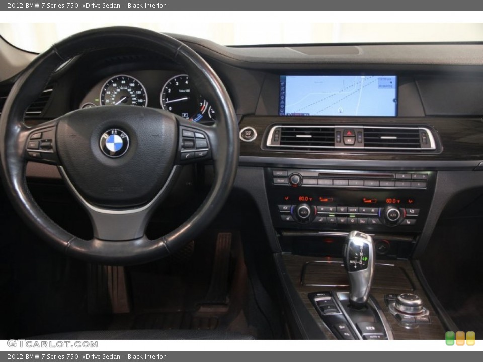 Black Interior Dashboard for the 2012 BMW 7 Series 750i xDrive Sedan #83799676