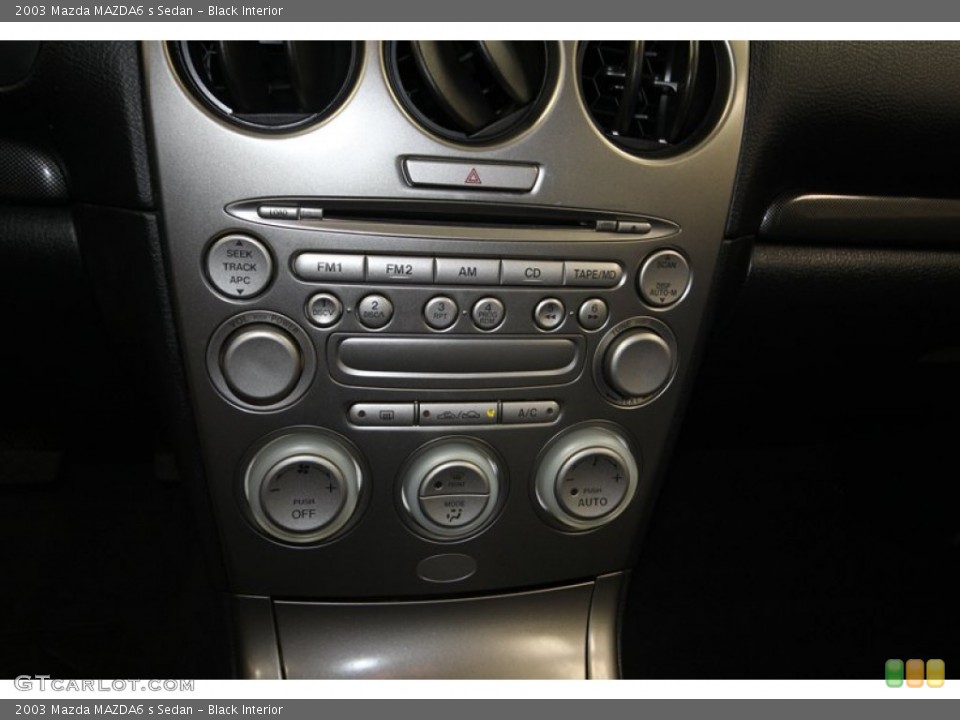 Black Interior Controls for the 2003 Mazda MAZDA6 s Sedan #83800011