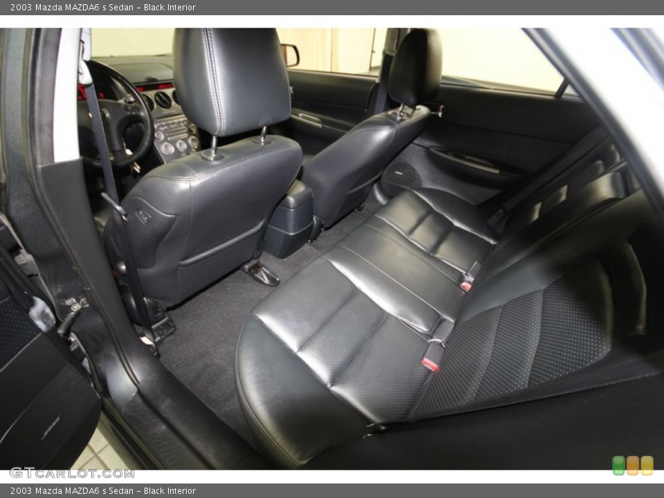 Black Interior Rear Seat for the 2003 Mazda MAZDA6 s Sedan #83800180