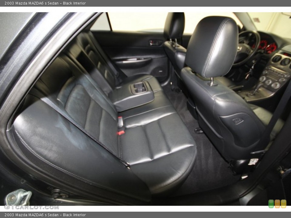 Black Interior Rear Seat for the 2003 Mazda MAZDA6 s Sedan #83800297