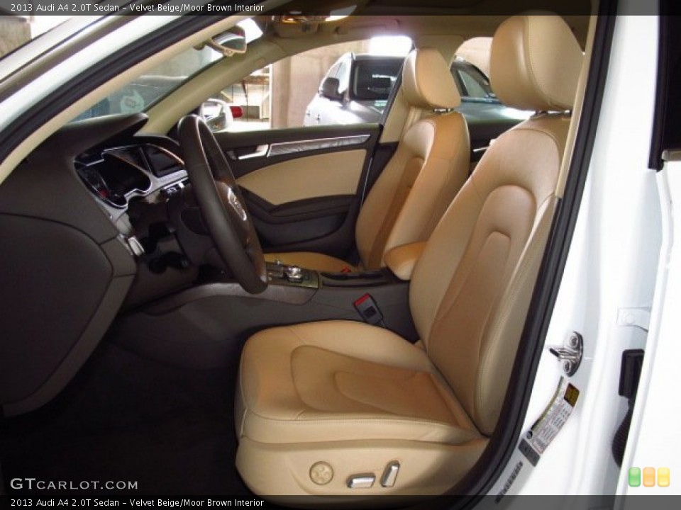 Velvet Beige/Moor Brown Interior Front Seat for the 2013 Audi A4 2.0T Sedan #83800510