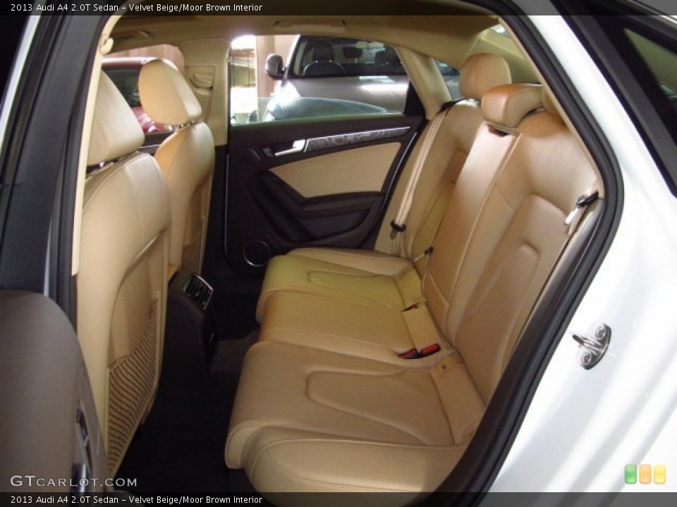 Velvet Beige/Moor Brown Interior Rear Seat for the 2013 Audi A4 2.0T Sedan #83800558