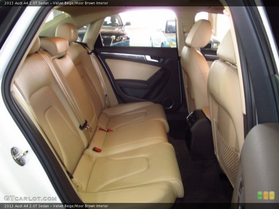 Velvet Beige/Moor Brown Interior Rear Seat for the 2013 Audi A4 2.0T Sedan #83800591