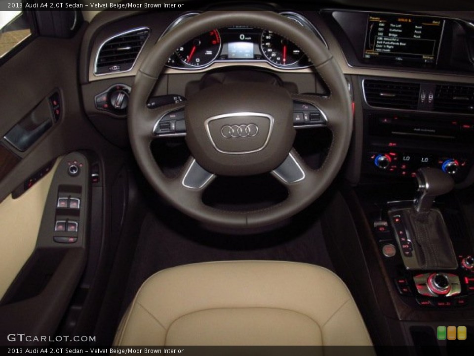 Velvet Beige/Moor Brown Interior Steering Wheel for the 2013 Audi A4 2.0T Sedan #83800661