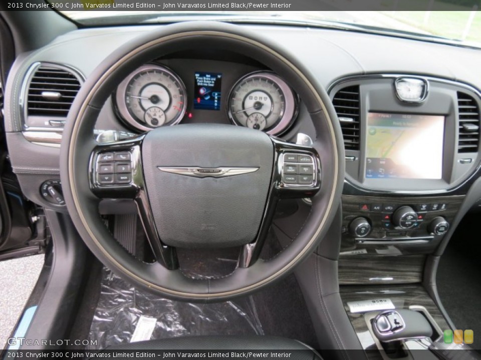 John Varavatos Limited Black/Pewter Interior Steering Wheel for the 2013 Chrysler 300 C John Varvatos Limited Edition #83801545