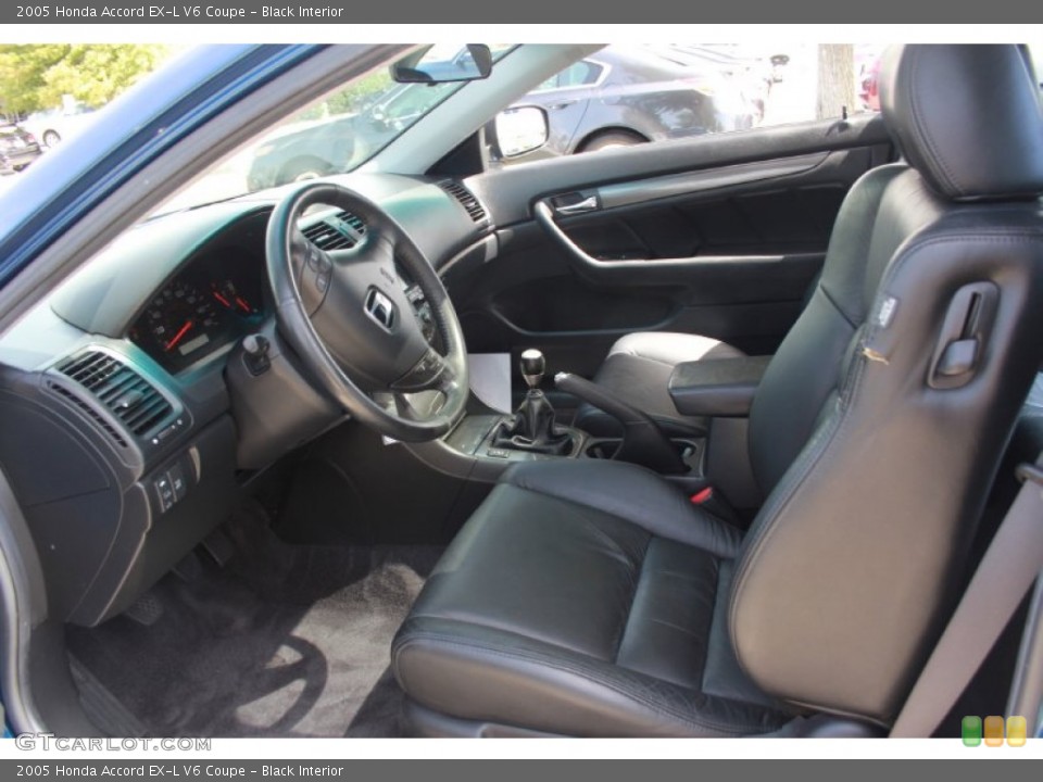 Black Interior Front Seat for the 2005 Honda Accord EX-L V6 Coupe #83802064