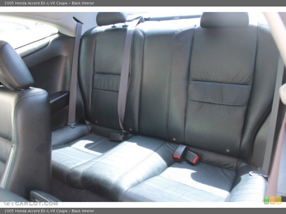 Black Interior Rear Seat for the 2005 Honda Accord EX-L V6 Coupe #83802085