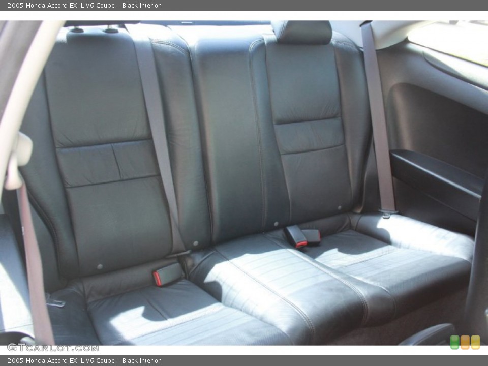 Black Interior Rear Seat for the 2005 Honda Accord EX-L V6 Coupe #83802133