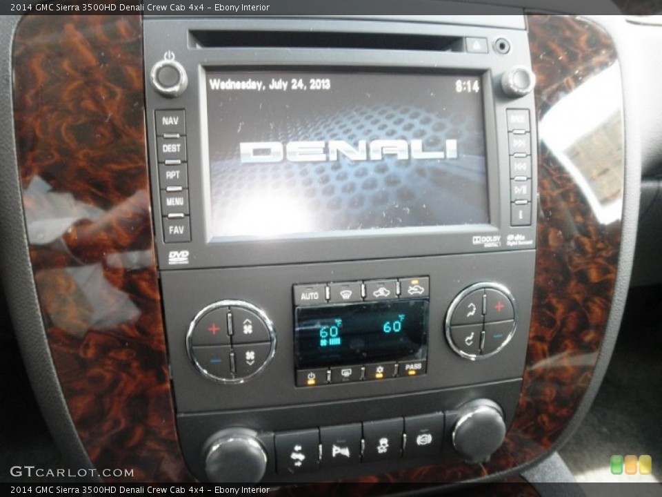 Ebony Interior Controls for the 2014 GMC Sierra 3500HD Denali Crew Cab 4x4 #83804434