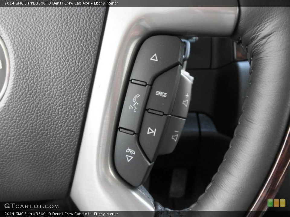 Ebony Interior Controls for the 2014 GMC Sierra 3500HD Denali Crew Cab 4x4 #83804605