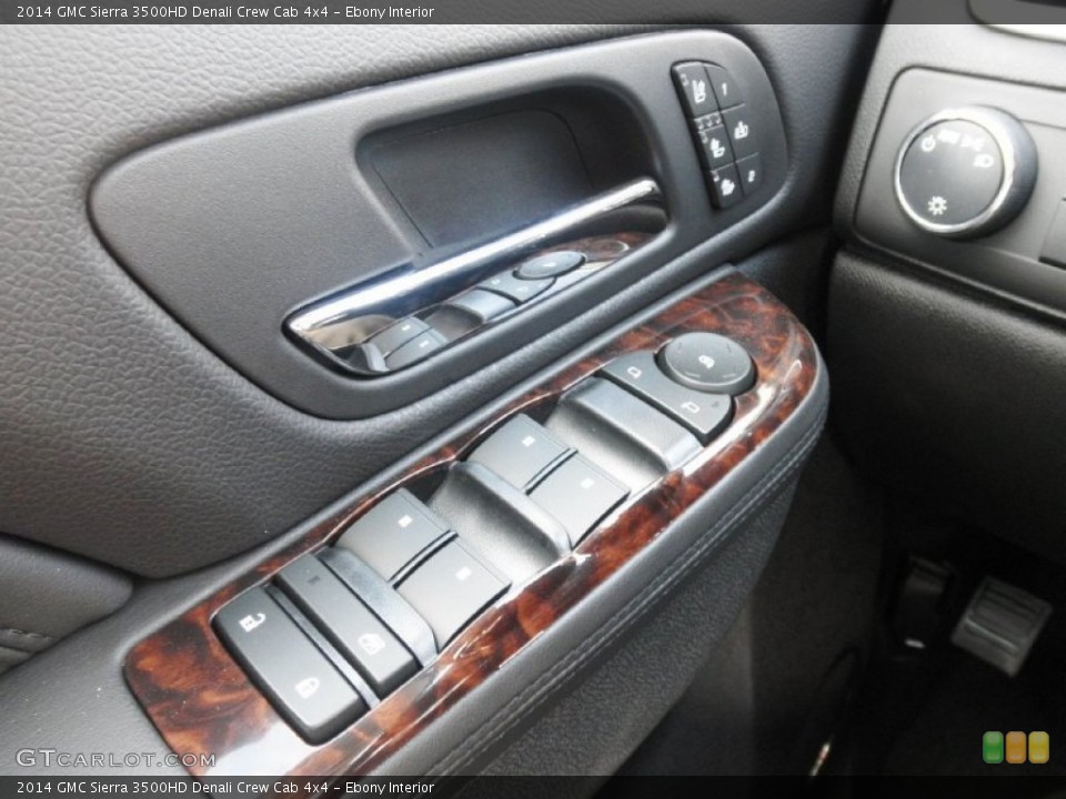 Ebony Interior Controls for the 2014 GMC Sierra 3500HD Denali Crew Cab 4x4 #83804680