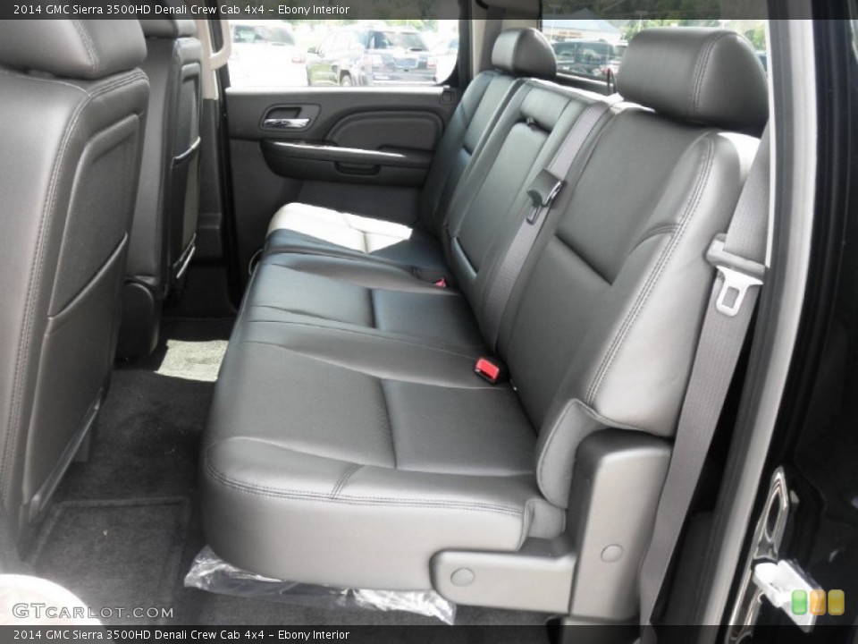 Ebony Interior Rear Seat for the 2014 GMC Sierra 3500HD Denali Crew Cab 4x4 #83804893