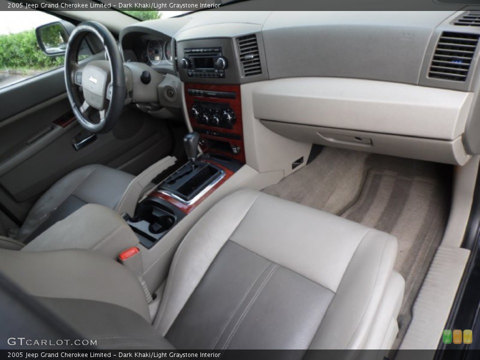 Dark Khaki/Light Graystone Interior Dashboard for the 2005 Jeep Grand Cherokee Limited #83805103