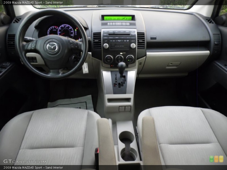 Sand Interior Dashboard for the 2009 Mazda MAZDA5 Sport #83805526
