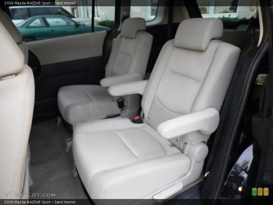 Sand Interior Rear Seat for the 2009 Mazda MAZDA5 Sport #83805547