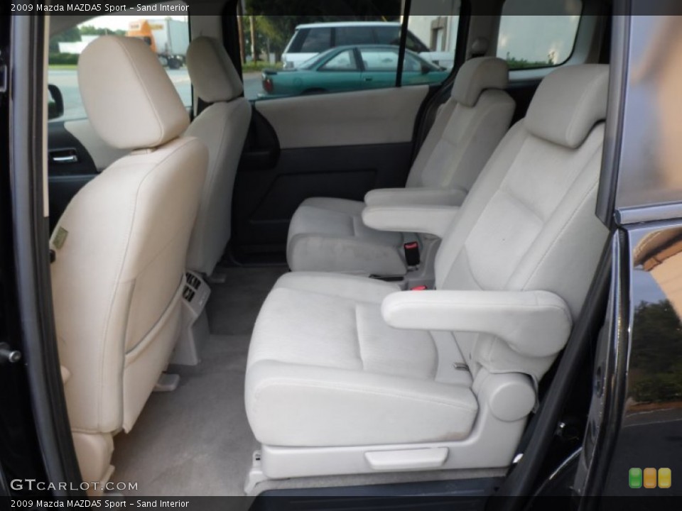 Sand Interior Rear Seat for the 2009 Mazda MAZDA5 Sport #83805808