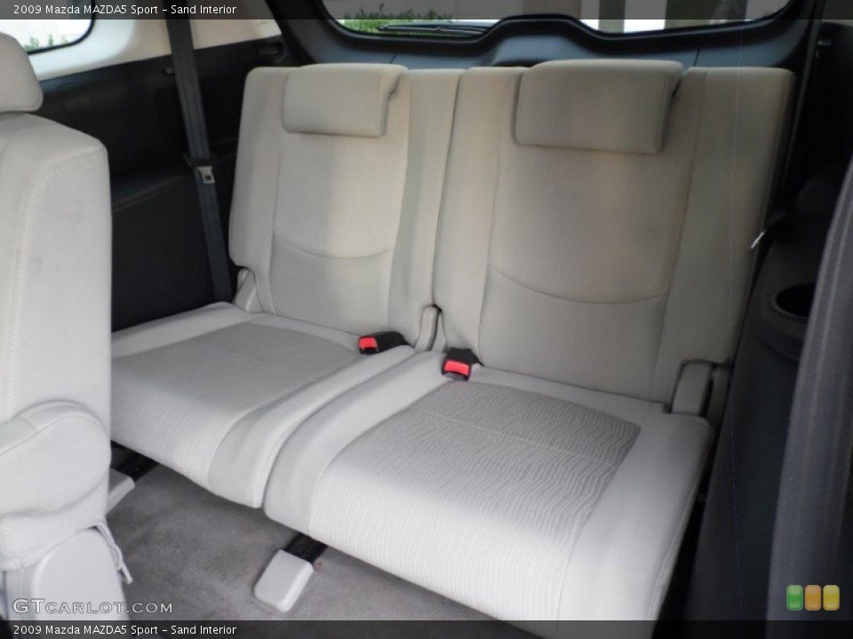 Sand Interior Rear Seat for the 2009 Mazda MAZDA5 Sport #83805835