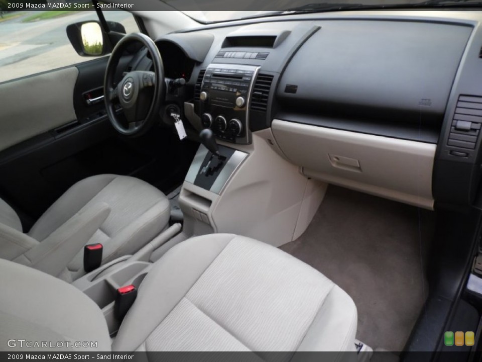 Sand Interior Dashboard for the 2009 Mazda MAZDA5 Sport #83805856