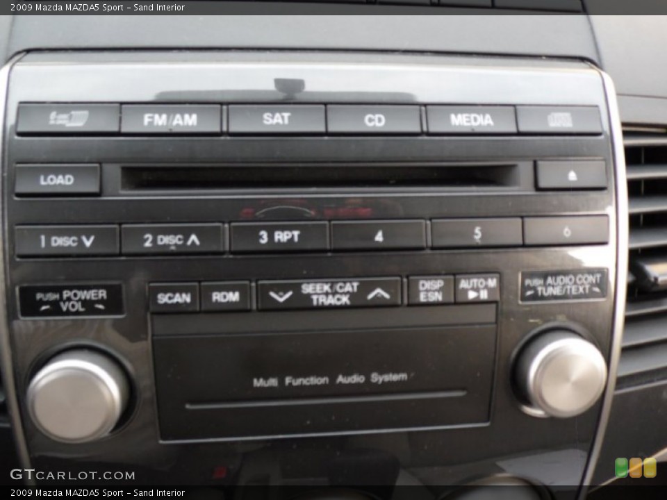 Sand Interior Controls for the 2009 Mazda MAZDA5 Sport #83805994