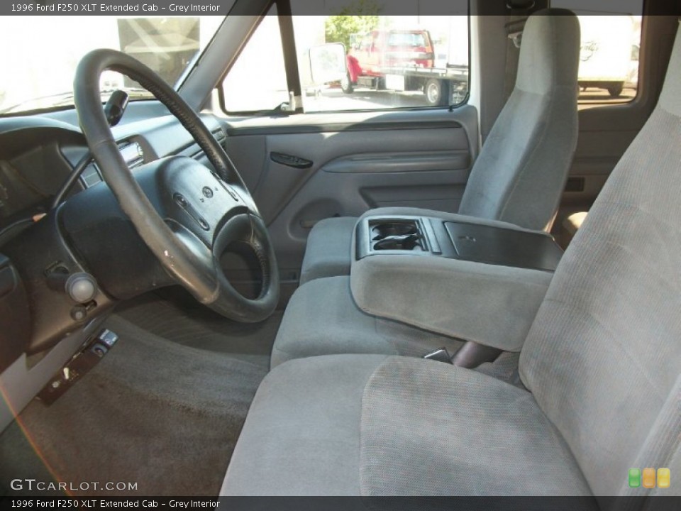 Grey Interior Front Seat for the 1996 Ford F250 XLT Extended Cab #83806069